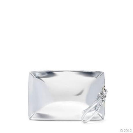 zara silver clutch, zara pochette argentata, borsetta argentata, mirror bag, must have 2013