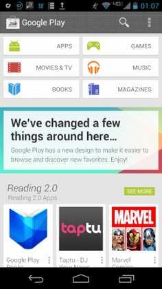 Google play arriva la nuova versione dello store di google