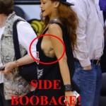 RIHANNA AND HER BROTHER COURTSIDE AT THE LAKERS CLIPPERS GAME Rihanna tifosa dei Lakers