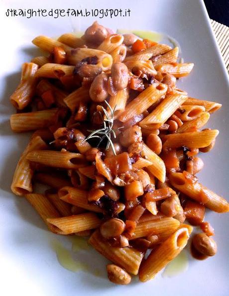 PASTA FAGIOLI E RADICCHIO per Vegetal Monday