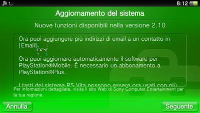 Ufficialmente online il Firmware 2.10 per PS Vita, ecco tutte le caratteristiche