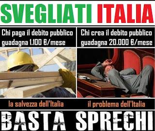 Meno sprechi e più entrate per salvare l'Italia!