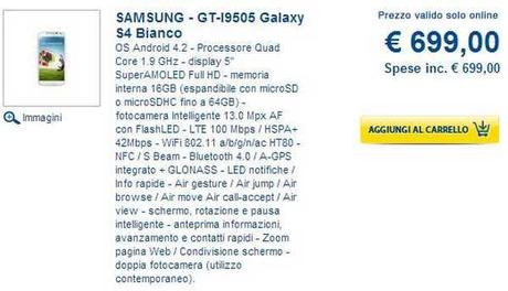 Dove comprare il Galaxy S4