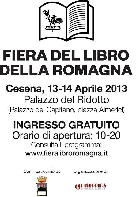 Le Edizioni La Zisa alla Fiera del libro di Romagna a Cesena dal 13 al 14 aprile.