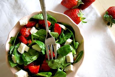 Insalata di spinaci e fragole