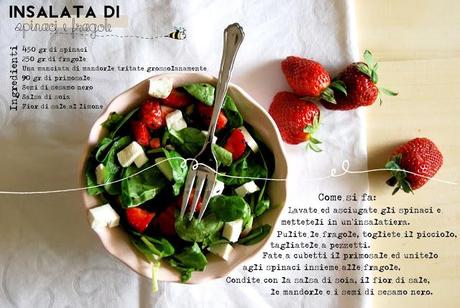 Insalata di spinaci e fragole