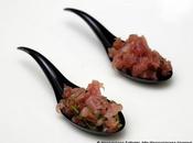 ottimo crudo pesce: tartare palamita erba cipollina olio alla nocciola