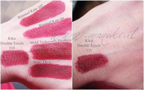 Review Kiko Double Touch Lipstick n.102 e n.113