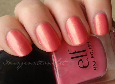 elf coral corallo swatch swatches smalto unghia nail polish lacquer laquer