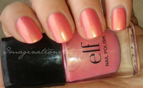 elf coral corallo swatch swatches smalto unghia nail polish lacquer laquer