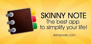 Amazon App Shop regala SkinnyNote Notepad (solo oggi 10 aprile 2013)