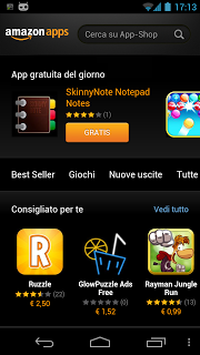 Amazon App Shop regala SkinnyNote Notepad (solo oggi 10 aprile 2013)