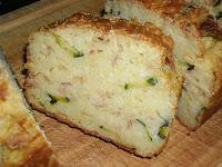 Plumcake salato con riso, zucchine e prosciutto