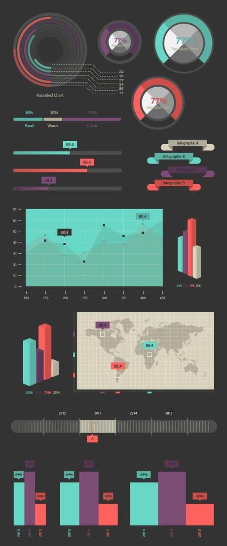 Infographic Design Elementi Vettoriali Gratuiti