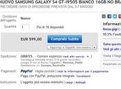 Samsung Galaxy 599€ Garanzia Italia