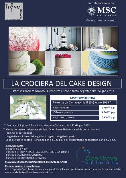 MSC CROCIERE: IMPARARE TUTTA LA MAGIA DEL CAKE DESIGN