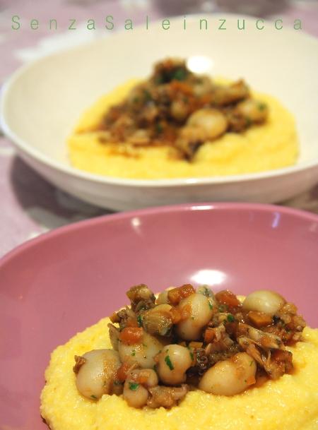 Polenta con sugo di seppioline...e fine dell'inverno.