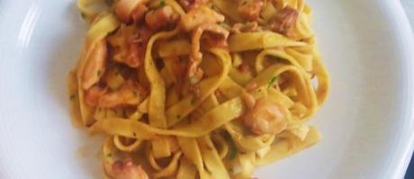 Tagliatelle sul polpo