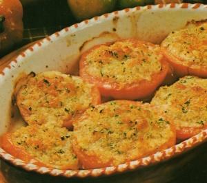 Pomodori con mozzarella al forno