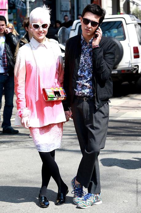 In the Street...Linda & Alessandro...Milan Design Week 2013