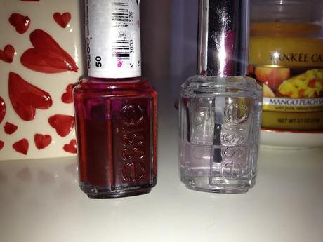 REVIEW ESSIE TOP COAT & RED NAIL POLISH