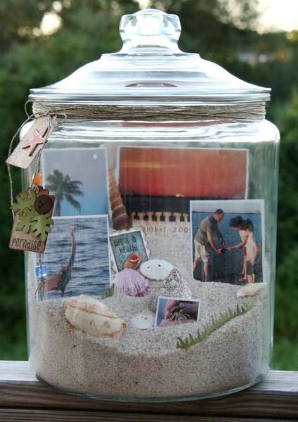 Beach memory jar