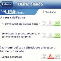 Allergy monitor:un' applicazione per controllare le allergie.