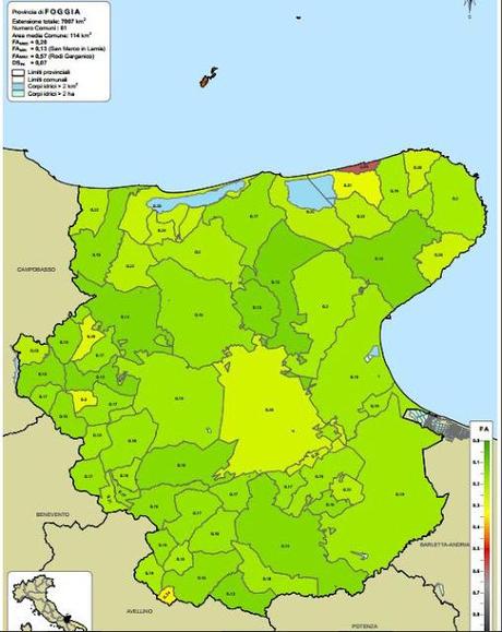 Quanto è antropizzata la Puglia? E il Gargano ? Scopriamo con il progetto Aci