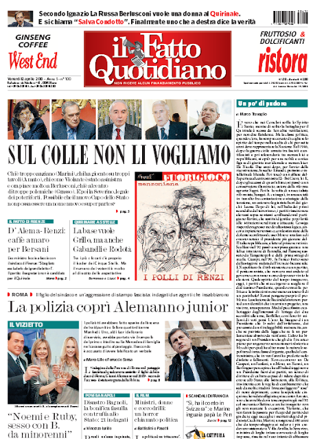 La prima pagina che racconta l'Italia