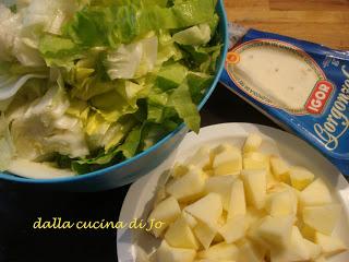 Quiche mele, scarola e zola