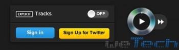 Twitter Music - Anteprima del player