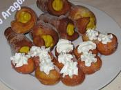 Cannoli fritti crema all'arancia Riso