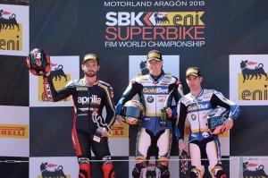 Podio Aragon Superbike 2013