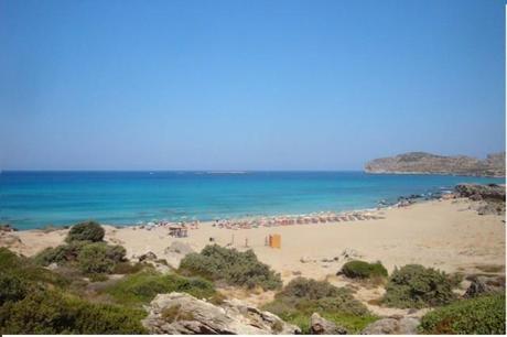 La spiaggia cretese di Falasarna