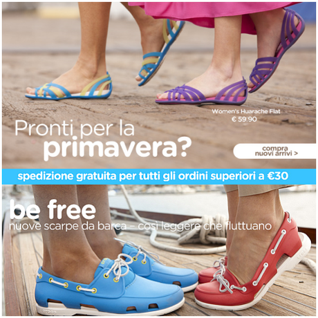 Crocs: primi arrivi per l'estate 2013