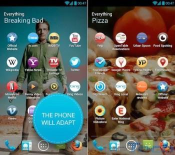 Everything.me: il launcher che trasforma lo smartphone in dynamic phone Everything.me - Anteprima del funzionamento