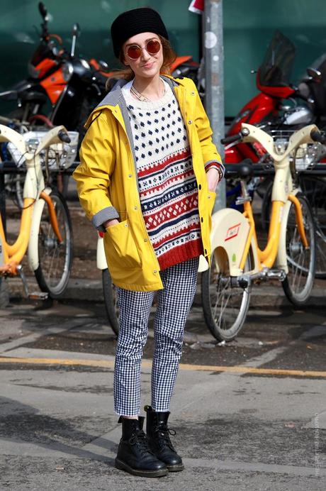 In the Street...Federica in a rainy day and a sunny day...