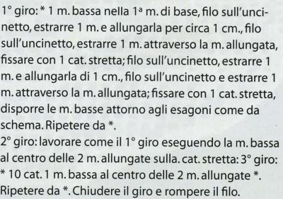 Esagono con motivo a stella per il centro