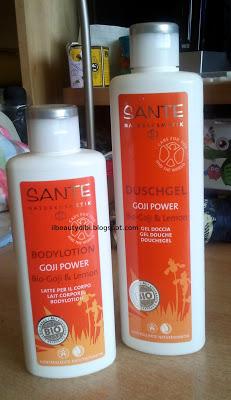 Sante - Latte corpo e gel doccia al Bio-Goji & Lemon