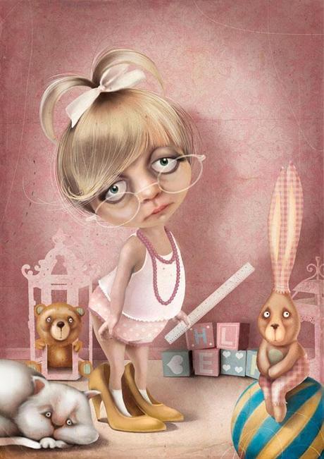 NARRATRICE DI STORIE: LE ILLUSTRAZIONI DI NICOLETTA PAGANO The teacher - Nicoletta Pagano