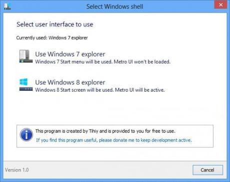 Selezionare la prima voce per avviare Windows 8 in modalità Desktop
