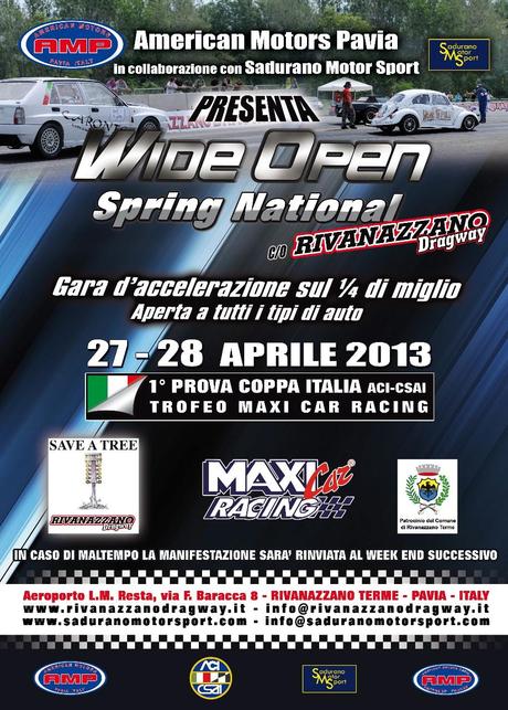 Prima gara del campionato d’accelerazione Coppa Italia ACI 2013 – Trofeo Maxi Car Racing