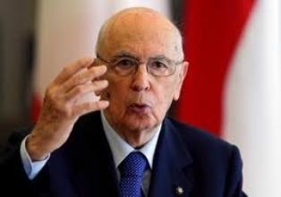 Il presidente Giorgio Napolitano