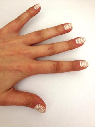 romantic lace nails