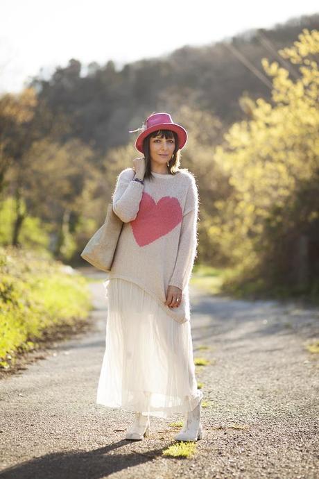 A see through skirt … a see through heart