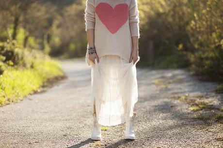 A see through skirt … a see through heart