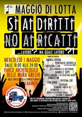 Contro concerto del 1 Maggio a Taranto