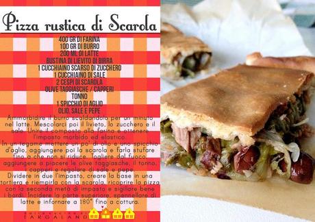 Pizza rustica di scarola e altri ingredienti