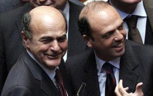 Bersani e Alfano, l'abbraccio fedigrafo