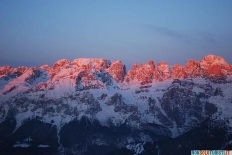 Alba sulle Dolomiti di Brenta (foto di Flavio Alagia)